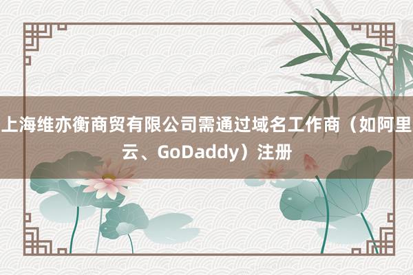 上海维亦衡商贸有限公司需通过域名工作商(如阿里云、GoDaddy)注册